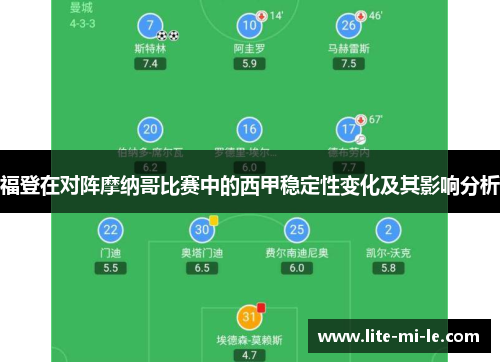 福登在对阵摩纳哥比赛中的西甲稳定性变化及其影响分析